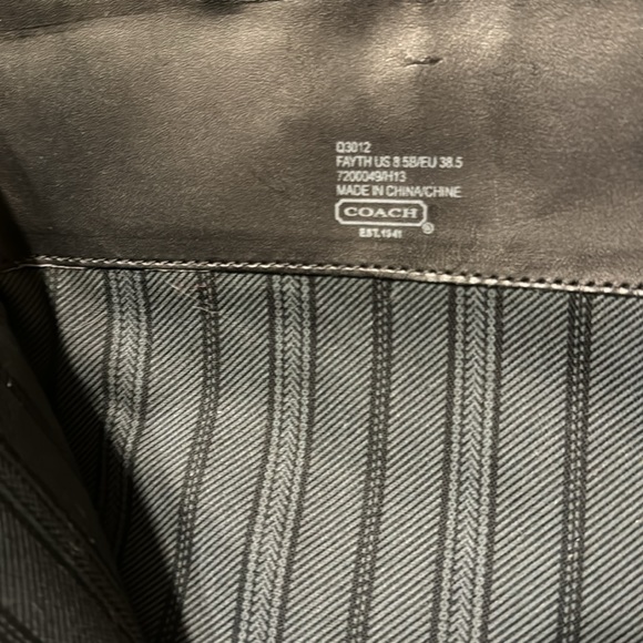 Coach FAYTH Women's Black Leather Knee High Boots Sz. 8.5 - Picture 2 of 9